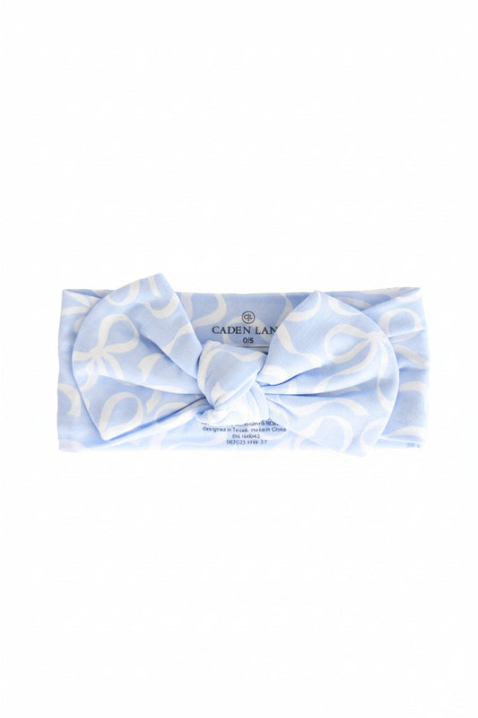 Blue-tiful Bows Knit Large Bow Headwrap