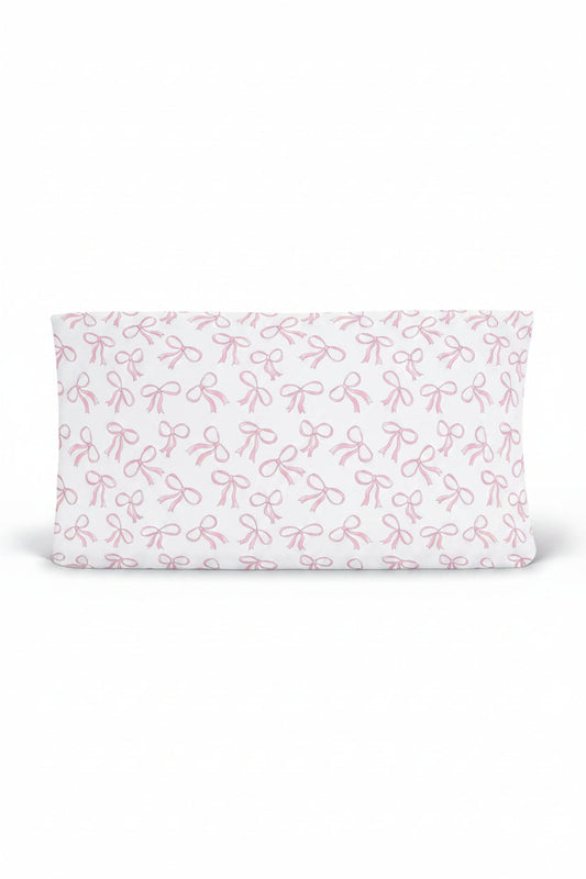 Blushing Bows Changing Pad Cover