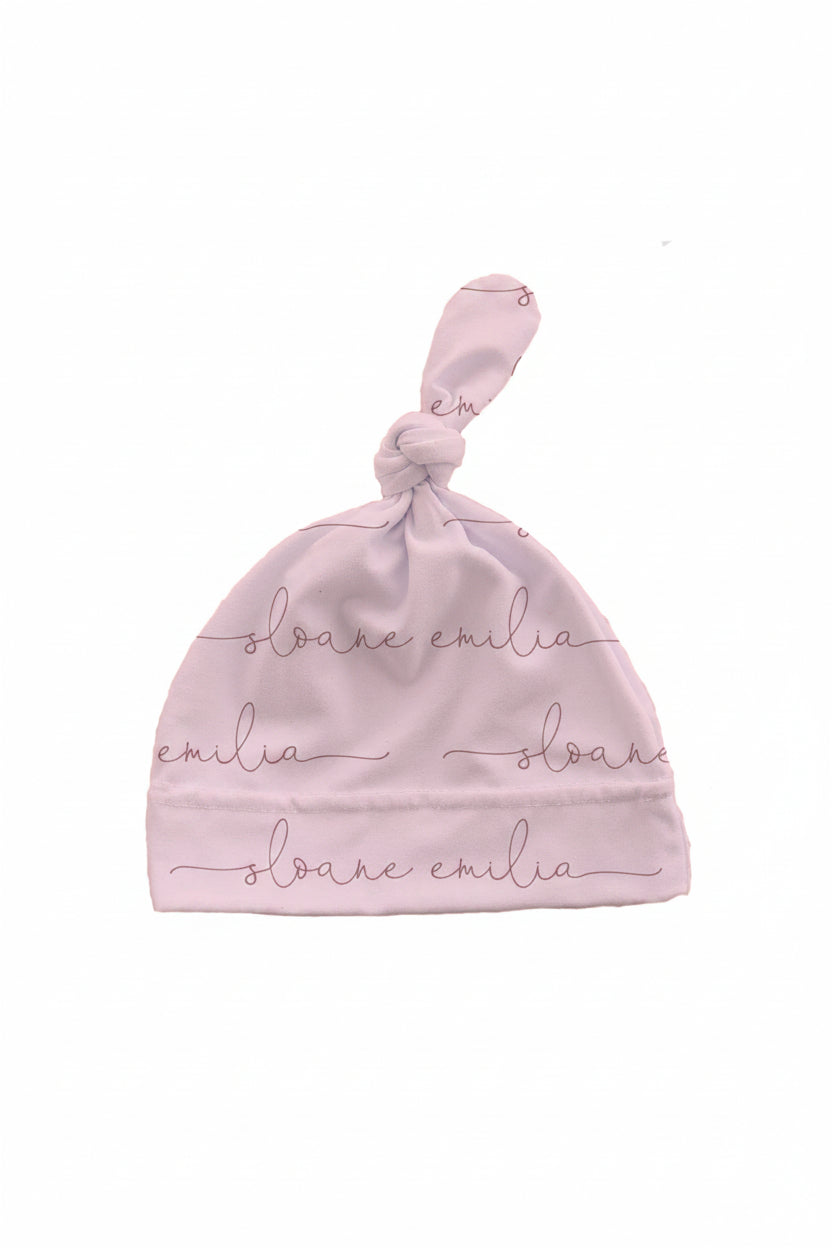 Blush Personalized Knotted Hat