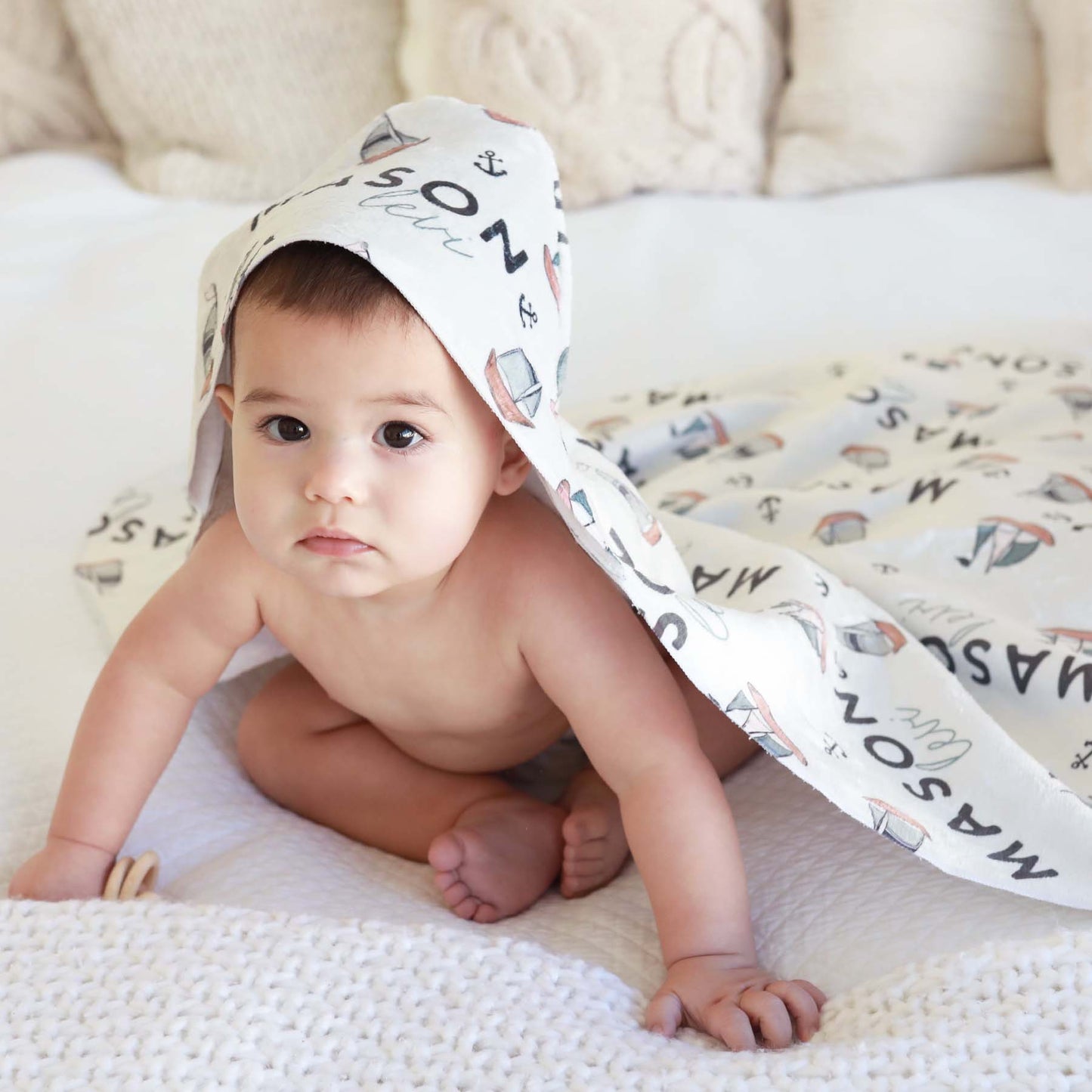 Personalized Hooded Towel | Set Sail