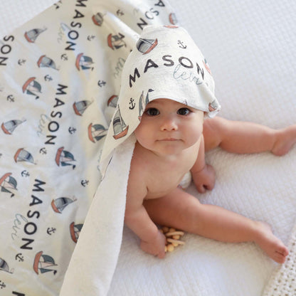 Personalized Hooded Towel | Set Sail