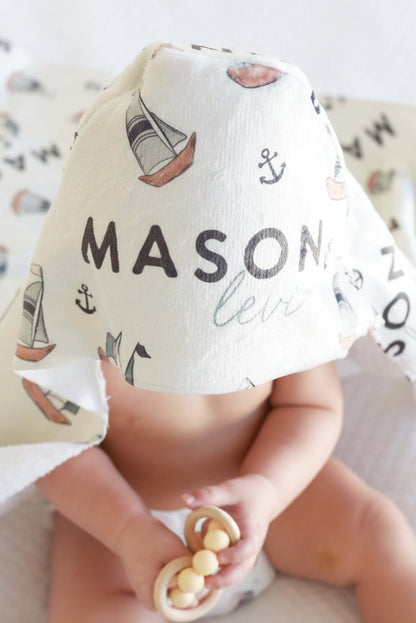 Personalized Hooded Towel | Set Sail