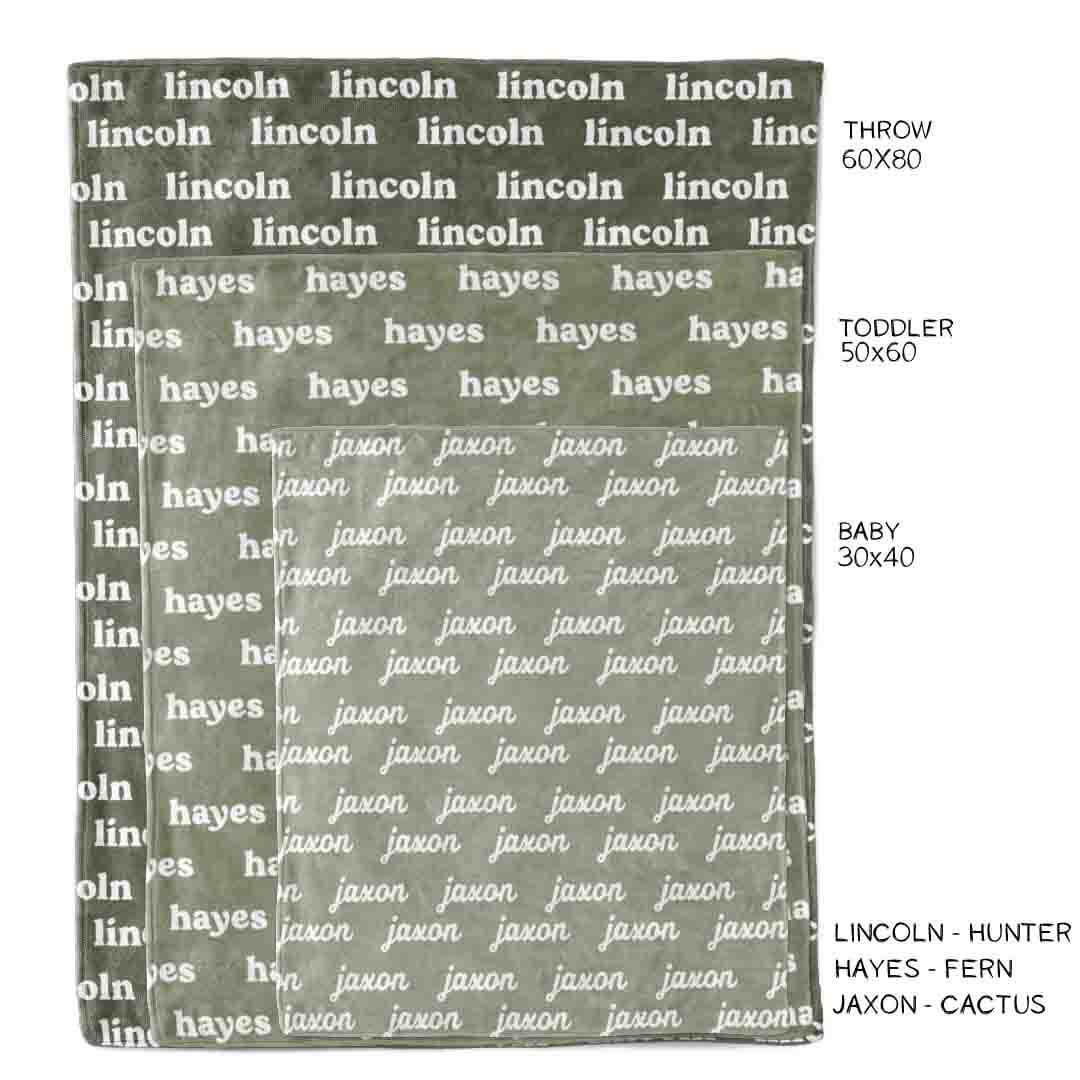 Personalized Color Blanket | Fern