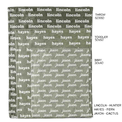 Personalized Color Blanket | Fern