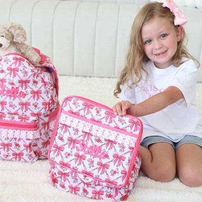 Kids Embroidered Ruffle Lunchbox | Bow Besties