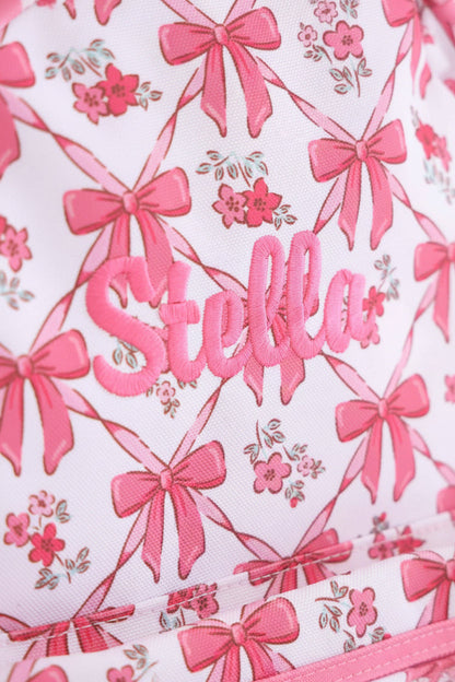 Kids Embroidered Ruffle Backpack | Bow Besties