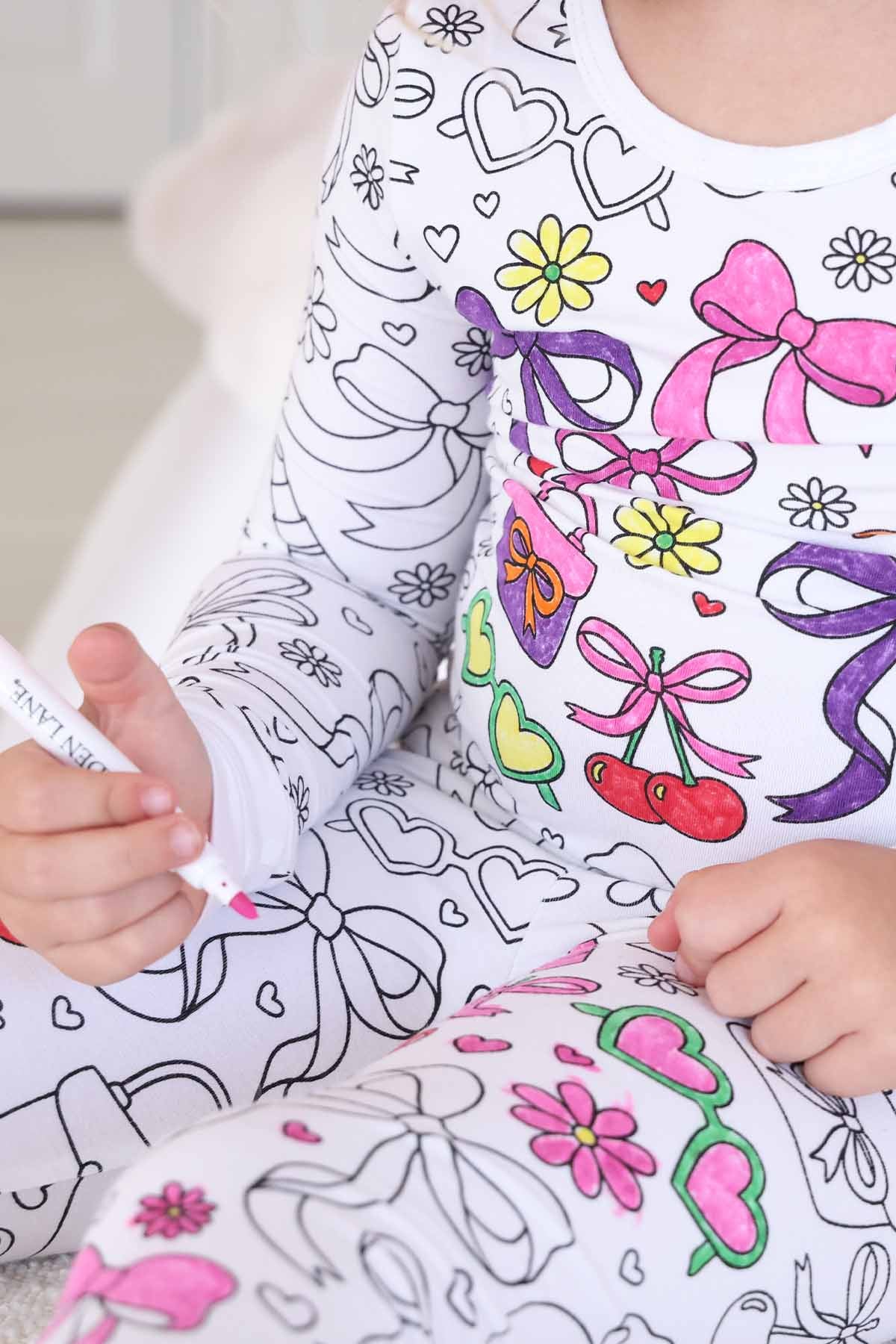Colorable Two Piece Bamboo Pajama Set | Material Girl