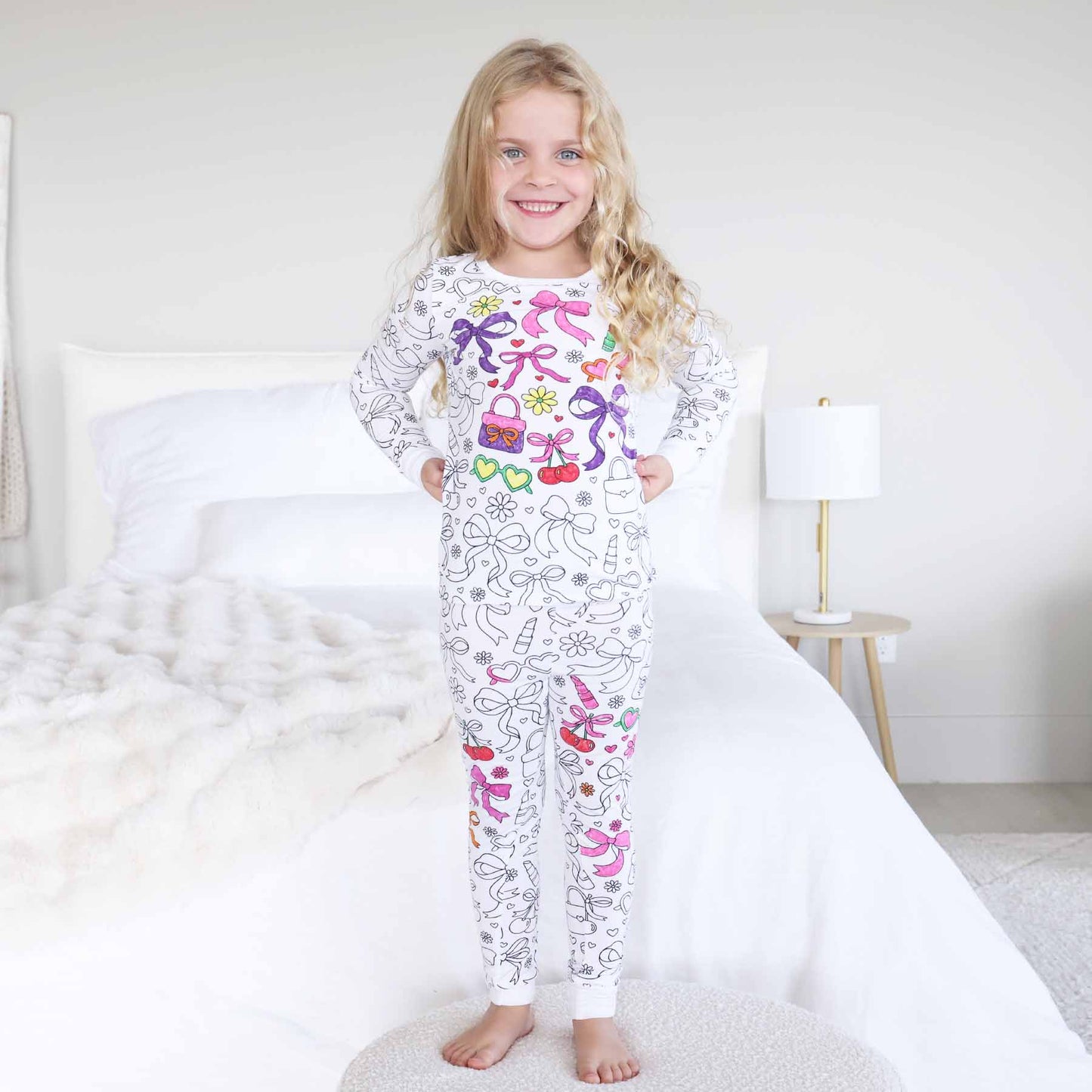 Colorable Two Piece Bamboo Pajama Set | Material Girl