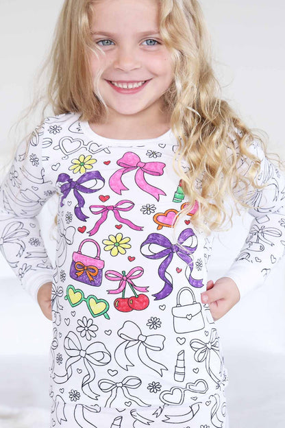 Colorable Two Piece Bamboo Pajama Set | Material Girl