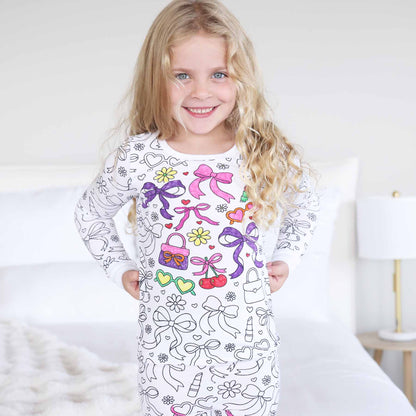 Colorable Two Piece Bamboo Pajama Set | Material Girl