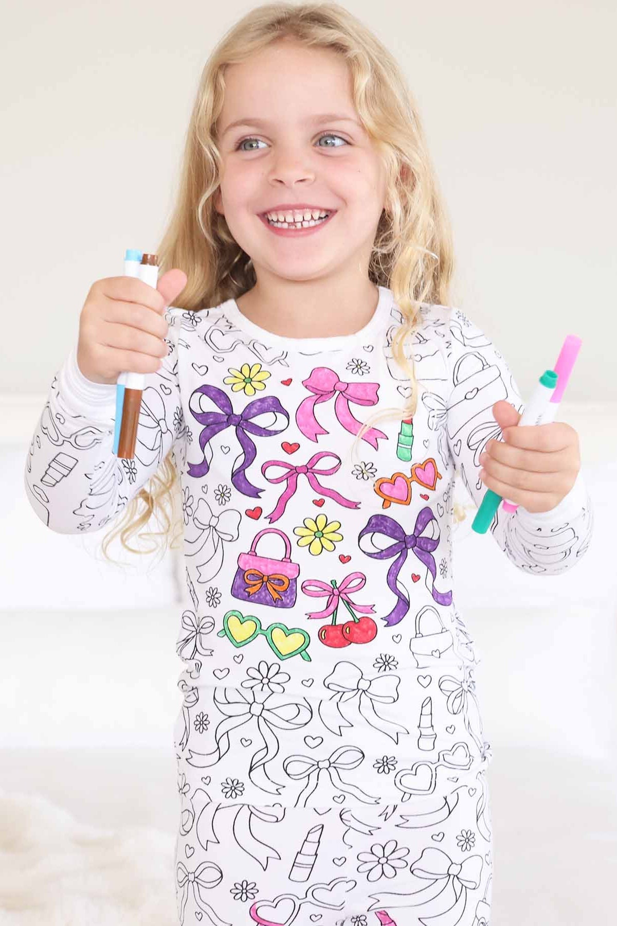 Colorable Two Piece Bamboo Pajama Set | Material Girl