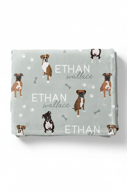 Personalized Kids Blanket | Boxer