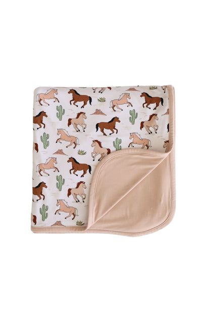 Double Sided Bamboo Blanket | Pony Club Neutral