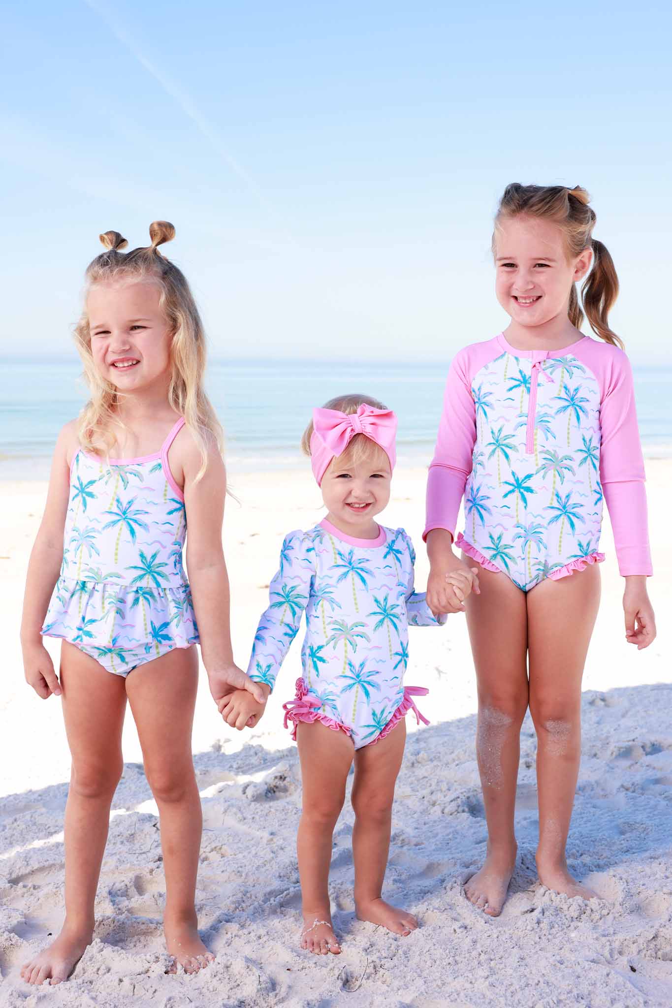 Long Sleeve Rash Guard with Front Zipper | Blue Lagoon