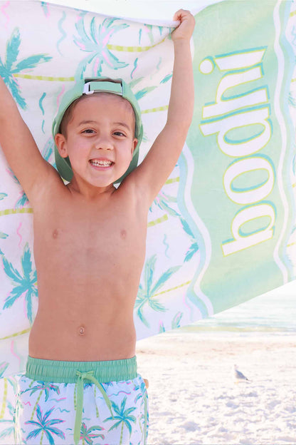 Blue Lagoon Personalized Kids Beach Towel