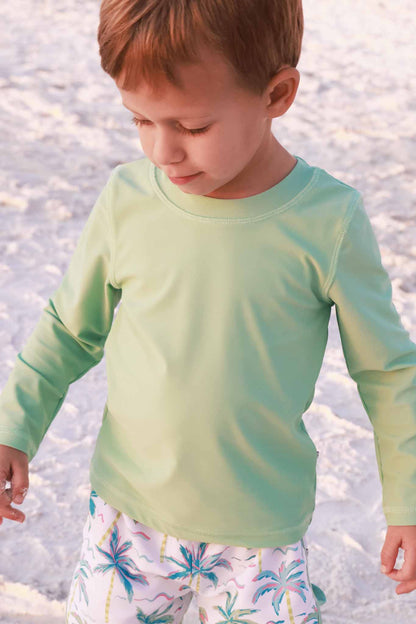 Long Sleeve Rash Guard Shirt | Tropical Green