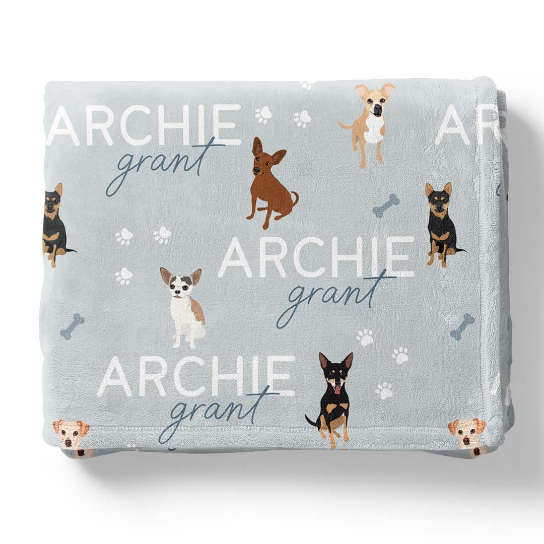 Personalized Kids Blankets | Dog Breeds - Part 1
