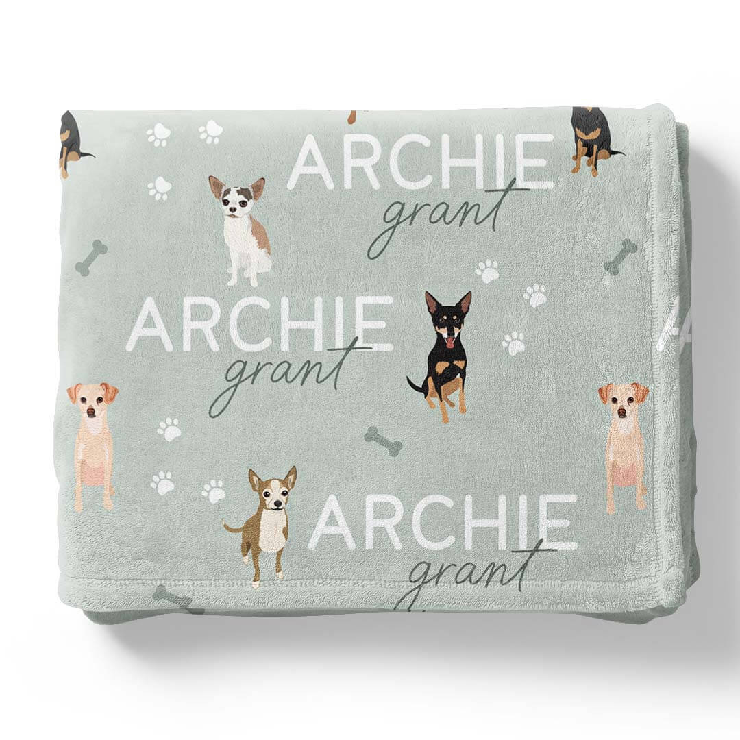 Personalized Kids Blankets | Dog Breeds - Part 1