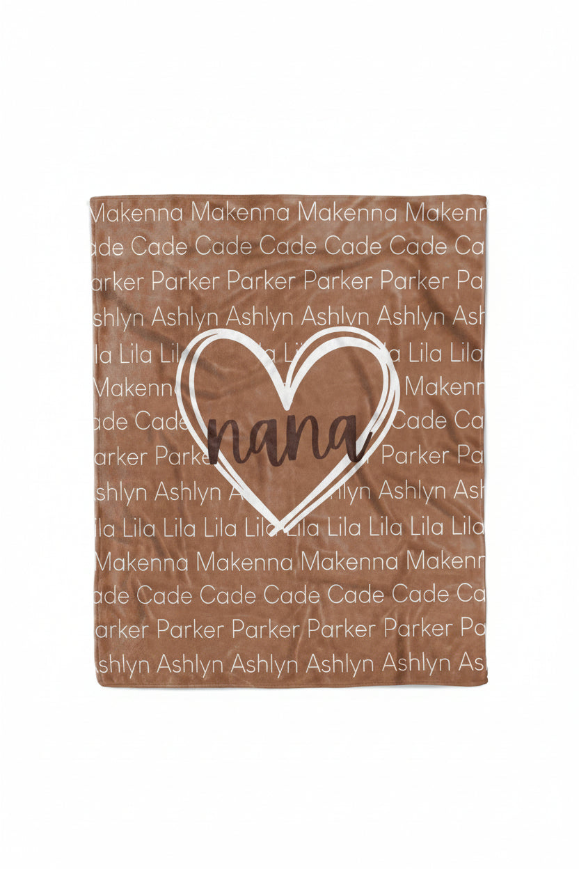 Personalized Blanket | Mom's Heart