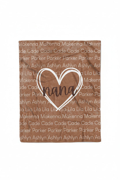 Personalized Blanket | Mom's Heart