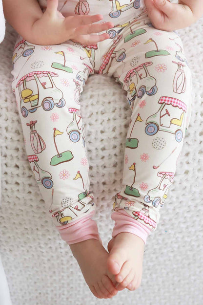 Country Club Cuties Two Piece Pajama Set | Pink