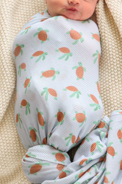 Bamboo Waffle Oversized Swaddle Blanket | Coastal Cruisers