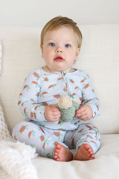 Bamboo Waffle Convertible Zip Romper | Coastal Cruisers