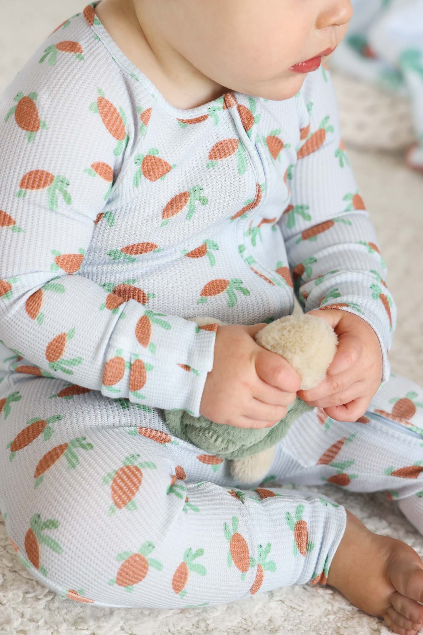 Bamboo Waffle Convertible Zip Romper | Coastal Cruisers