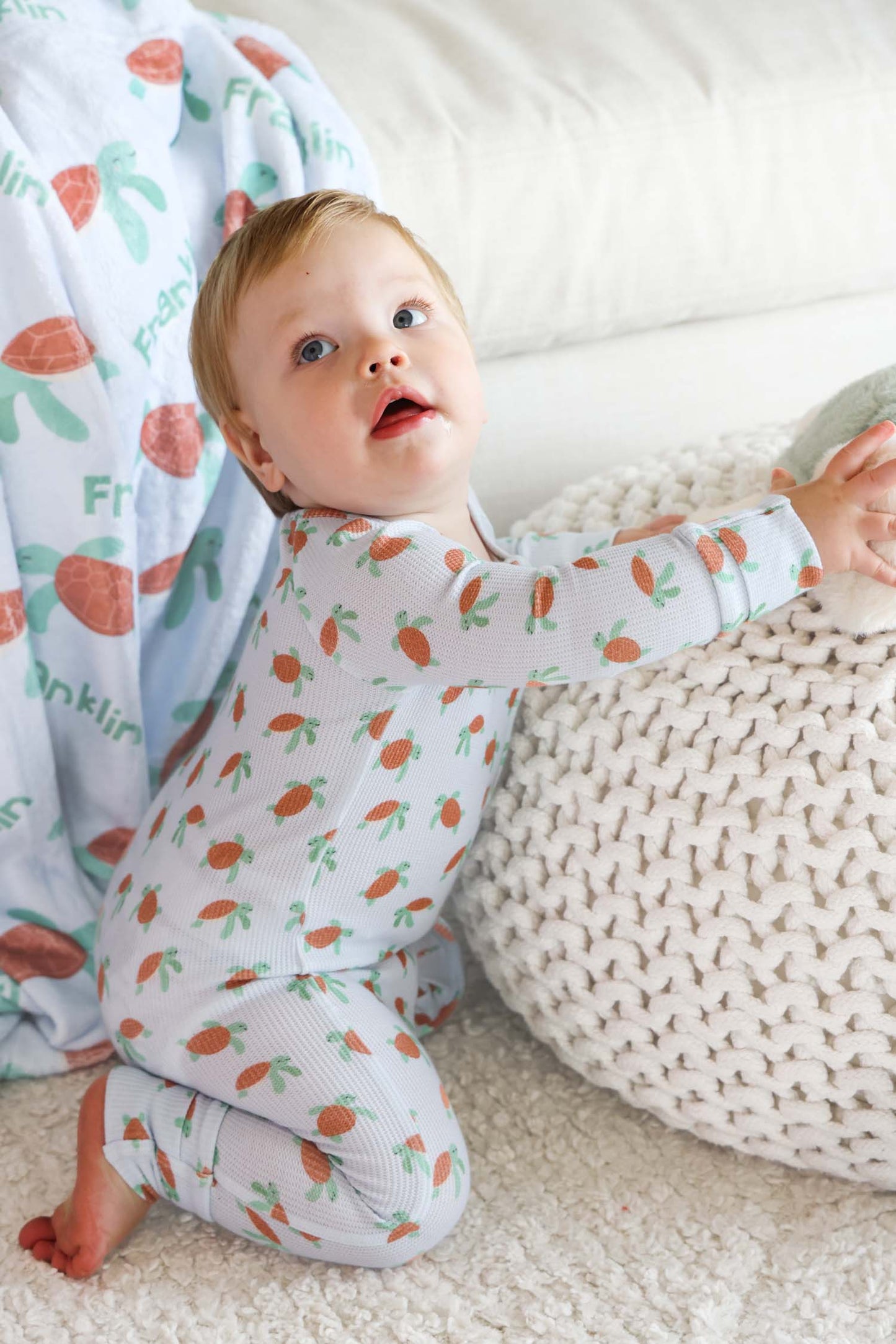 Bamboo Waffle Convertible Zip Romper | Coastal Cruisers