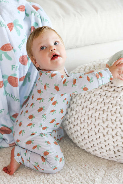 Bamboo Waffle Convertible Zip Romper | Coastal Cruisers