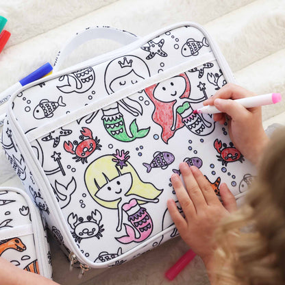 Kids Colorable Lunchbox | Mermaid Magic
