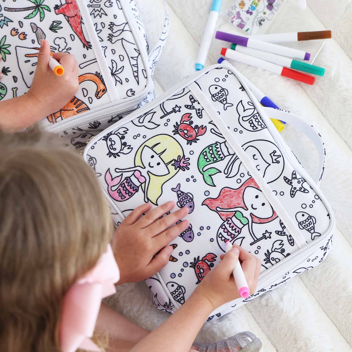 Kids Colorable Lunchbox | Mermaid Magic