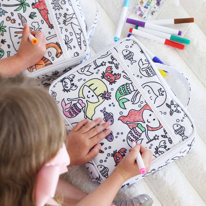 Kids Colorable Lunchbox | Mermaid Magic