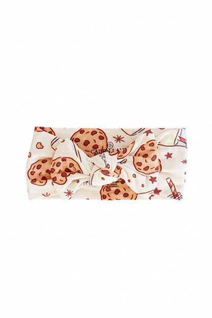 Cookie Cuddles Knit Large Bow Headwrap