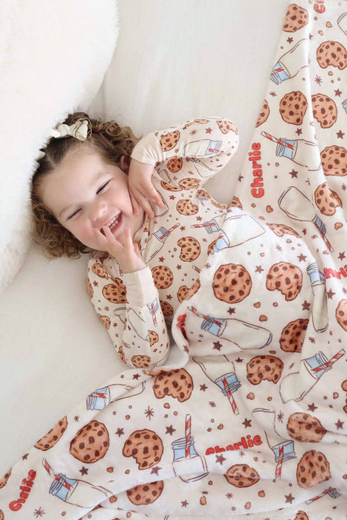 Cookie Cuddles Personalized Kids Blanket