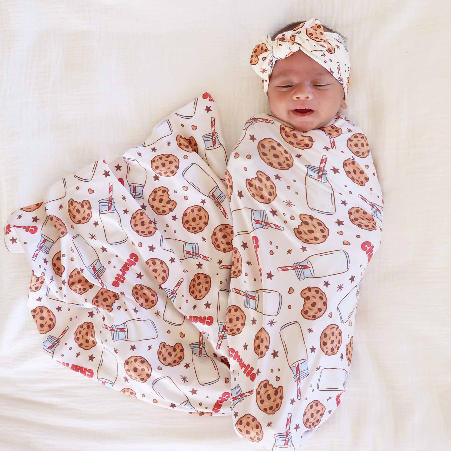 Cookie Cuddles Knit Large Bow Headwrap