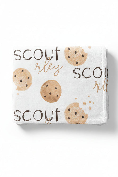 Cookie Crumble Personalized Toddler Blanket