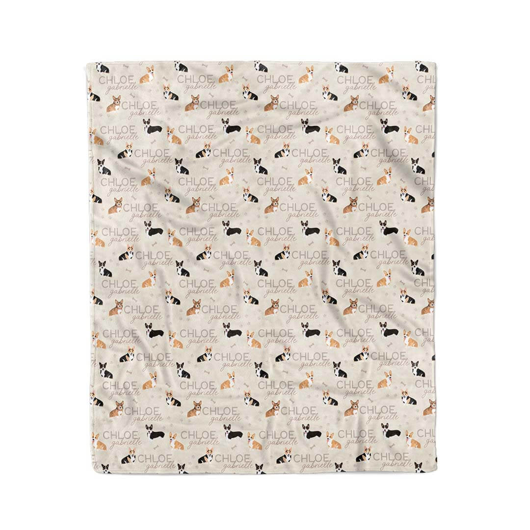 Personalized Kids Blanket | Corgi