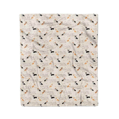 Personalized Kids Blanket | Corgi