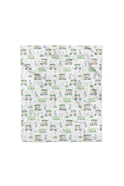Country Club Cuties Personalized Kids Blanket | Blue
