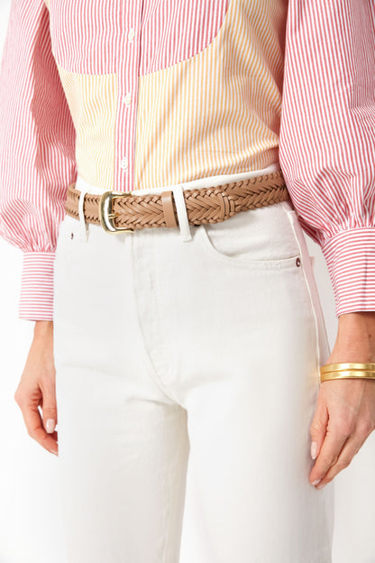 Camel Talia Braid Belt