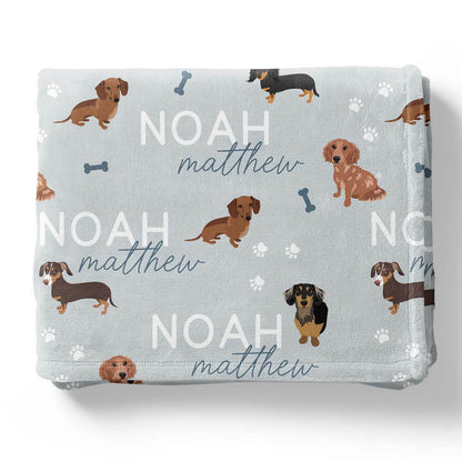 Personalized Kids Blankets | Dog Breeds - Part 1