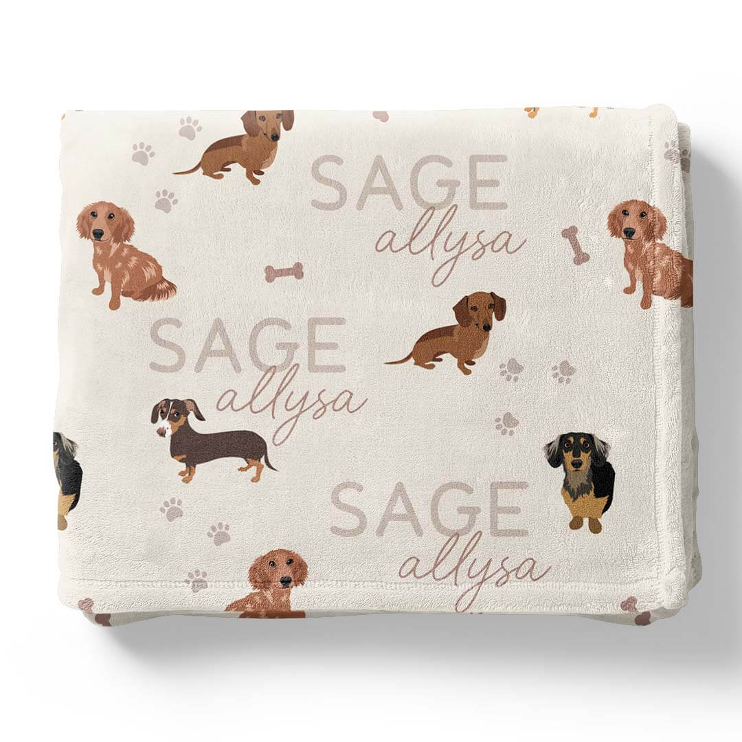 Personalized Kids Blankets | Dog Breeds - Part 1
