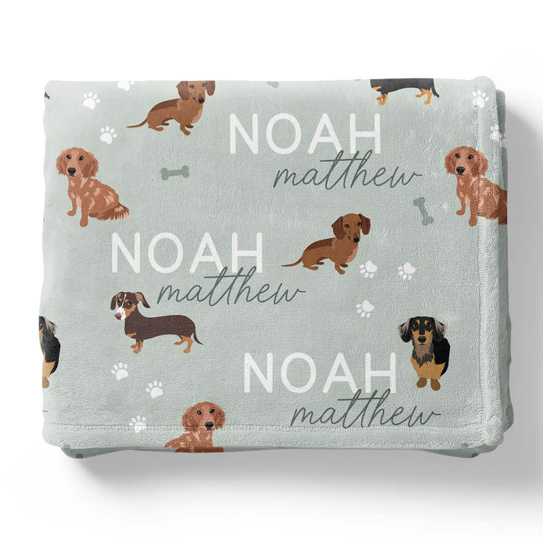 Personalized Kids Blankets | Dog Breeds - Part 1