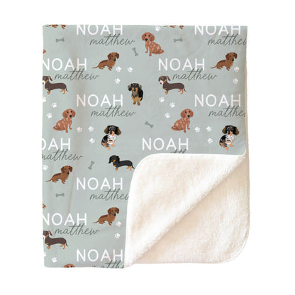 Personalized Kids Blankets | Dog Breeds - Part 1