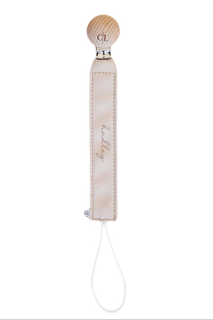 Personalized Leather Pacifier Clip | All Colors