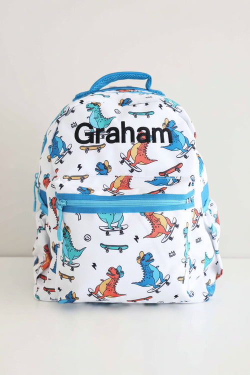 Kids Embroidered Backpack | Totally T-Rex