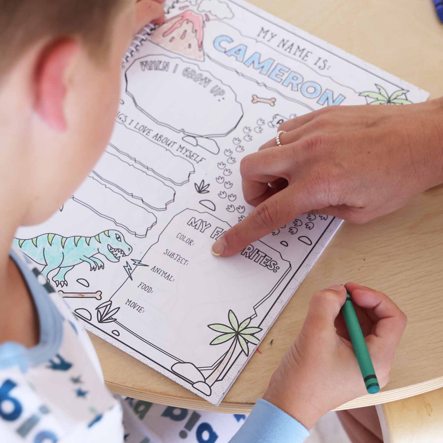 Personalized Coloring Book | Jurassic Playground