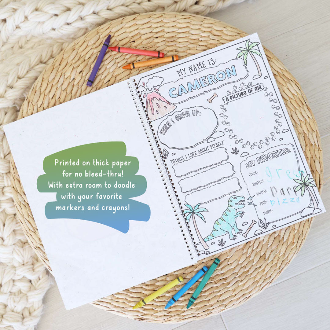 Personalized Coloring Book | Jurassic Playground