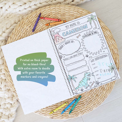 Personalized Coloring Book | Jurassic Playground